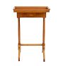 Vintage Traditional 19th Century Biedermeier Side Table with Tray Top and Single Drawer