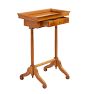 Vintage Traditional 19th Century Biedermeier Side Table with Tray Top and Single Drawer