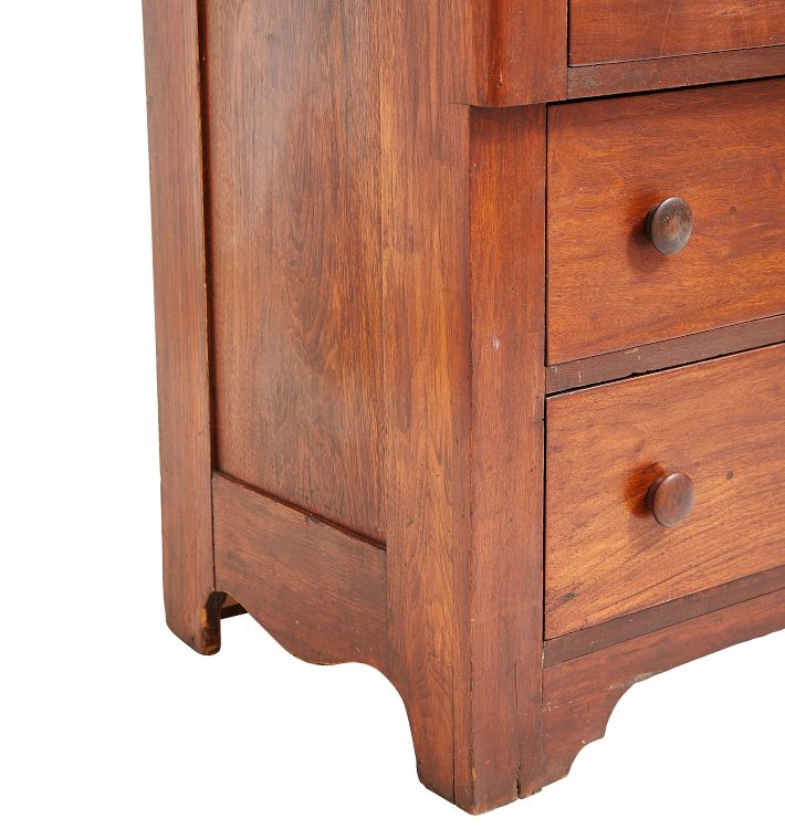 short antique dresser with drawers nearby Amish Shaker 4-Drawer Small Bedroom Dresser