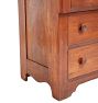 Vintage Traditional 19th Century Petite 3 Drawer Dresser with Backsplash