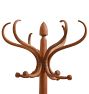 Vintage Traditional 6 Hook Thonet Style Bentwood Coat Rack
