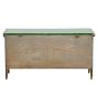 Vintage Traditional Green Painted Blanket Chest