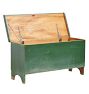 Vintage Traditional Green Painted Blanket Chest