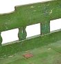 Vintage Traditional Hungarian Pine Box Green Painted Storage Bench