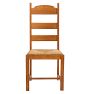 Vintage Traditional Ladderback Oak and Rush Dining Chairs Set of 6