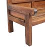 Vintage Traditional Spanish Oak Paneled Bench