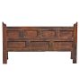 Vintage Traditional Spanish Oak Paneled Bench