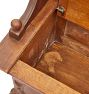 Vintage Victorian Monks Oak Bench with Storage Seat