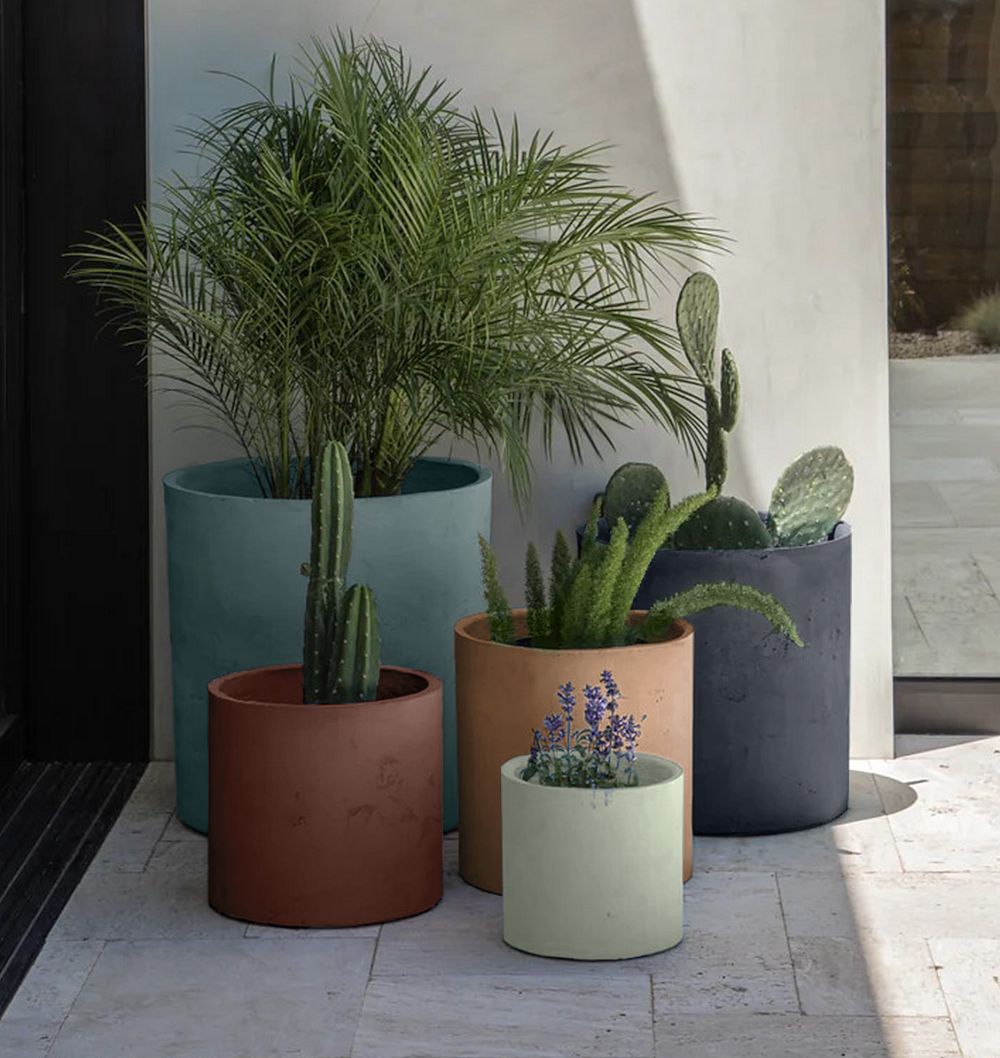 Marigold Concrete Planters by Rejuvenation