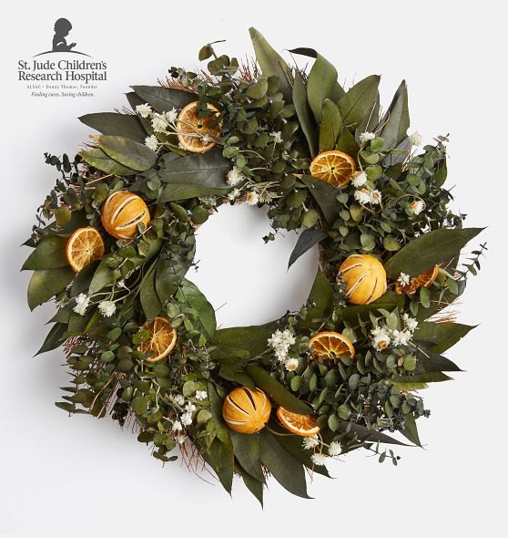 Citrus Blossom Dried Wreath