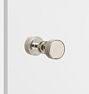Trask Shower Door Pull, Knob x Knob - Polished Nickel