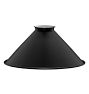 8in. Industrial Painted Steel Cone Shade - Matte Black