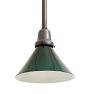 Pendant with Vintage Industrial Down Cone Shade in Green