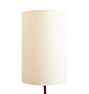 Vintage Midcentury Modern Wood Floor Lamp with Drum Shade