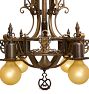 Vintage Romance Revival 6-Light Bare-Bulb Chandelier