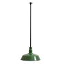 Pendant industrial green enamel shade