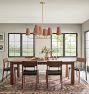 Ansel 42" Chandelier, Metal Shades