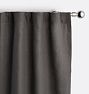 Belgian Linen Curtains, 100" x 96" - Charcoal