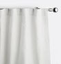 Custom Belgian Linen Curtains, 100" x 90" - White