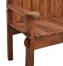 Beautiful Rustic Vintage Wooden Country Bench with High Back