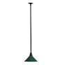 Vintage Industrial Pendant with Rustic Green Down Shade