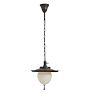 Statement Vintage Traditional Pendant with Metal Reflector and Opal Glass Shade w Finial