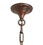 Ornate Vintage Romance Revival 5 Light Chandelier with Hammered Texture and Copper Finish
