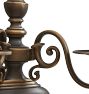 Pair of Vintage Double Arm Wall Sconces Colonial Revival with Hand Applied Highlights