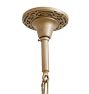 Vintage Art Deco Bare Bulb Chandelier 5 Light Cast Body Candle
