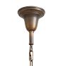 Vintage Classical Revival 5 Arm Bare Bulb Pan Chandelier