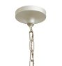 Vintage Deco Industrial Aluminum Pendants with Spun Metal Bead Chain Shades