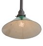 Vintage Industrial Pendant with Green Cone Shade