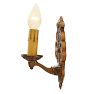 Vintage Pair of Classical Revival Brass-Cast Candle Sconces