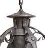 Vintage Romance Revival 5-Light Iron Strap Chandelier Barebulb