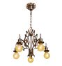Vintage Romance Revival 5-Lights Bare-Bulb Chandelier