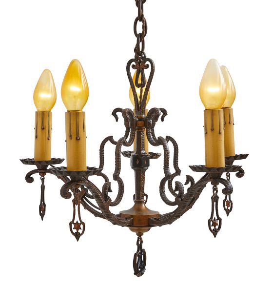 Vintage Romance Revival Candle Chandelier by Rejuvenation