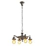 Vintage Classical Revival Aladdin Pan 4 Light Chandelier
