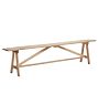 Vintage Traditional Rustic Pine Bench with Gate Legs