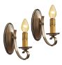 Vintage Traditional Sconce with Beading Set of 2