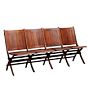 Vintage Traditional 20th Century Folding Theater Seats with Slated Back