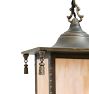 Vintage Arts and Crafts Colored Glass Lantern Pendant