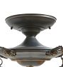 Vintage Classical Revival 5 Light Pan Semi Flush