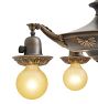 Vintage Classical Revival Aladdin Pan 4 Light Chandelier