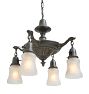 Vintage Classical Revival Alladin Pan Chandelier with Fineal