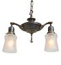 Vintage Classical Revival Alladin Pan Chandelier with Hanging Fineal