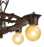 Vintage Classical Revival Ornate Cast Pan Chandelier