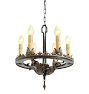 Vintage Romance Revival Cast Floral Chandelier