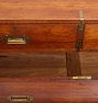 Vintage Traditional 19th Century English Mahogany Military Campaign Dresser