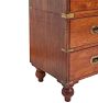 Vintage Traditional 19th Century English Mahogany Military Campaign Dresser