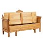 Vintage Traditional 19th Century Swedish Allmoge Pine Storage Bench